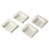 Xavax Fixing Plates for Dryers, Set of 4 - White