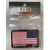 5.11 TACTICAL USA FLAG REVERSE WOVEN PATCH RED WHITE &