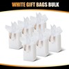 White Small Gift Bags with Tissue Paper, YACEYACE 10Pcs 5.25"x3.75"x8"