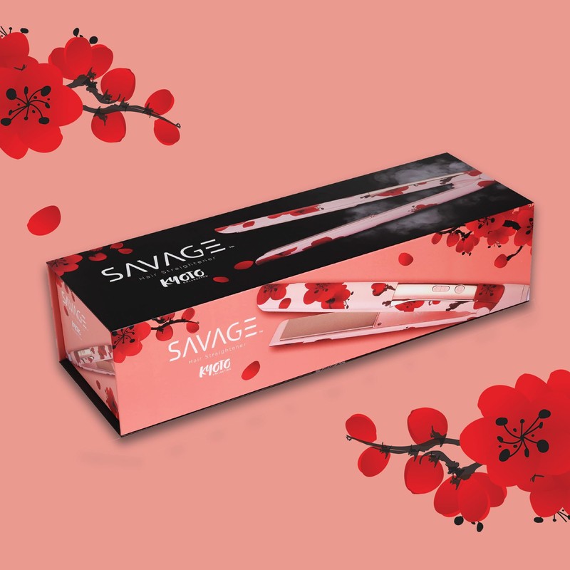 Savage Hair Straightener Flat Iron, Professional 1“ inch Straightening Flat