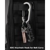 sayram ST6 Titanium Purse Hook for Table, Carabiner Hook for