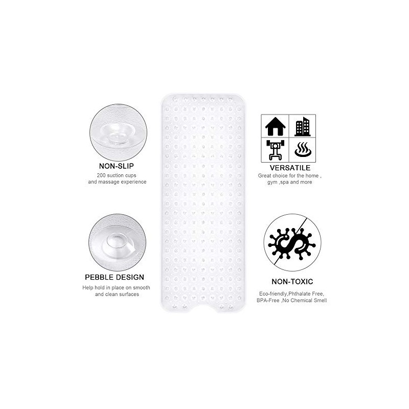 YINENN Extra Large Non-Slip Bath and Shower Safety Mat