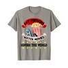 Eat Popcorn Watch Movies Ignore The World Funny Cinema T-Shirt
