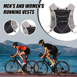 Hydration Vest - 5L Reflective Waterproof Running Vest | Waterproof Hydration Pack with Reflective Elements | Lightweight Quick-Drying Adjustable Sports Gear for Cycling, Trail Road, Hiking, Outdoor