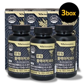 Guangdong Black Maca 120 tablets, 3 boxes, 6 months supply, Peruvian arginine zinc nutritional supplement / 광동 블랙마카 120정 3박스 6개월 분 페루산 아르기닌 아연 영양제