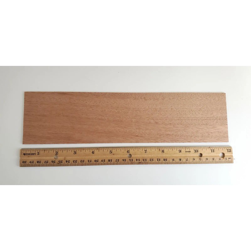 Unbranded Mahogany Wood Sheet Plank Thin 1/32" Thick x 3"