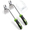 Heavy-Duty Stainless Steel Hand Weeder Puller Tool with Ergonomic Handle