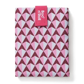 Roll'eat ® Reusable Sandwich Bag | Sandwich Container | Eco Friendly Food Bag | Reusable and Washable Sandwich Wrap | Pink Color - Boc'n'Roll Tiles