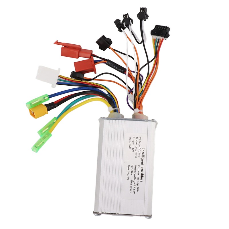 500W48V Electric Bike Controller Brushless Motor Controller Aluminium Alloy Groove