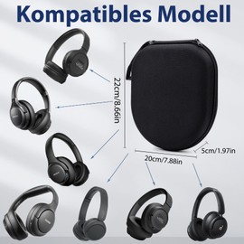 Case Compatible with JBL Tune 510BT 520BT 500 720 BT 770 NC 760 NC, Sony WH-CH520 WH-CH720N, Noise Cancelling Wireless Headphones, Portable Travel Headphone Case (Black-2)