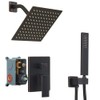 JingGang Oil Rubbed Bronze Shower System 8 Inch Bathroom Rain