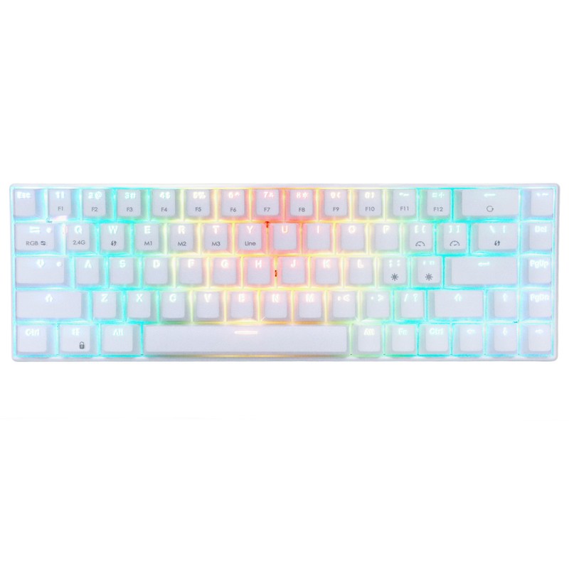 Mechanical Keyboard 68keys 3 Mode Wireless 2.4G Type C Wired
