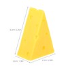 Abaodam Artificial Cheese, Scale Fake Cheese Simulation Triangle Realistic Dessert