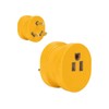 Camco 55232 30 Amp Male/15 Amp Female Adapter with Indicator