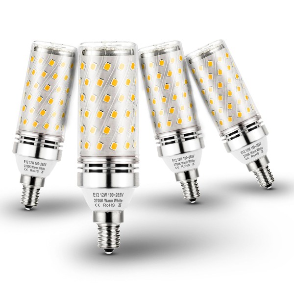 Heifymi E12 100W Equivalent Led Candelabra Bulbs, E12 12W Led