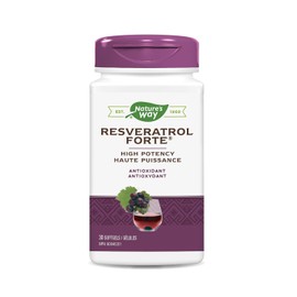 Nature’s Way Resveratrol‑Forte 175 mg 30 softgels - Antioxidante Premium para Protección Cardiovascular y Salud Celular Antienvejecimiento