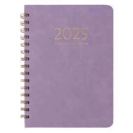 2025 Diary Week to View, A5 Diary 2025 Week to View from Jan to Dec A5 Planner Notebook 2025, 2025 Diary Weekly Planner with PU Leather Soft Cover for Home School Office Use