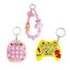 YHFITN Whack-A-Mole Game Pop It Pendant Keychain, Mini Tic-Tac-Toe Game
