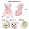 Sears Natural Diamond Love Heart Necklace and Pink Teddy Bear,