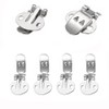 10PCS Stainless Steel Flat Blank Shoe Clips Decorative Womens high