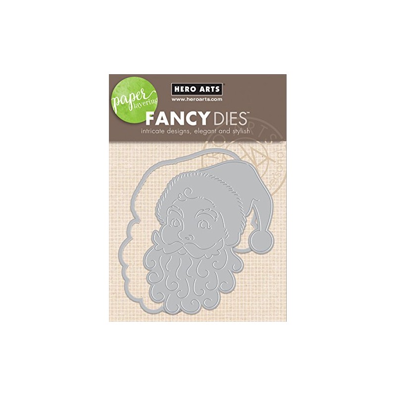 Hero Arts Paper Layering Santa Face with Frame (D)