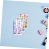 Baluue 11pcs Glitter Rainbow Toenail Stickers Easy DIY Nail Art