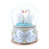 Romantic Swan Spinning Musical Water Snow Globe