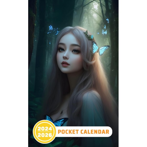 Pocket Calendar 2024 - 2026: Three-Year Monthly Planner for Purse
