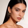 FILMOON Gold Hoop Earrings for Women Gold Statement Hoop Earring