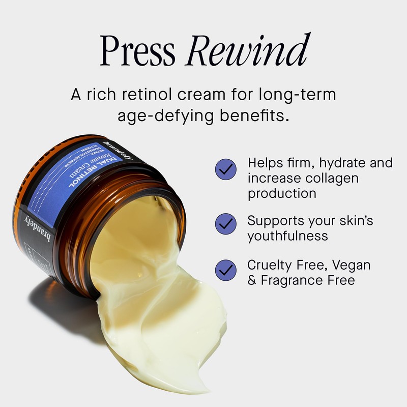 Brandefy Dual Retinol Renew Cream with 0.3% Retinol & 1%