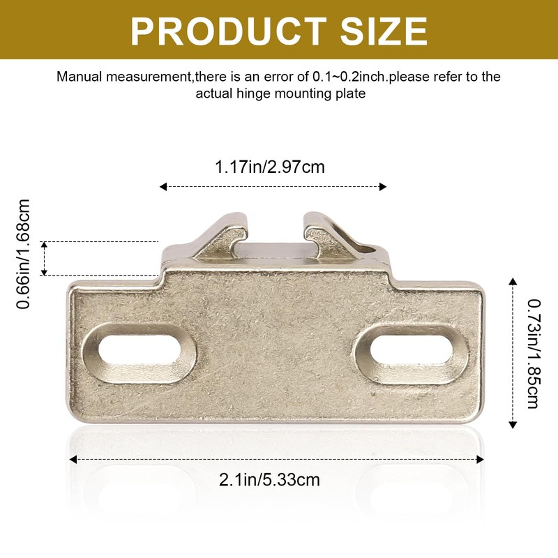 Hinge Mounting Plate Replacement for Blum 1 3/8" Overlay 110
