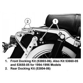 Front and Rear Docking Hardware Kit for Harley Davidson Touring 1997-2008