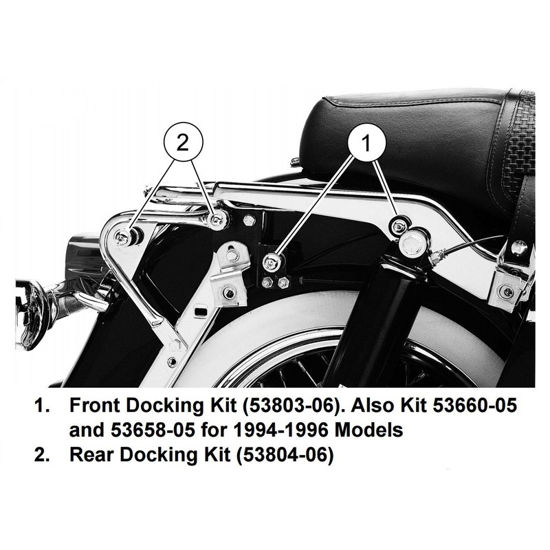 Front and Rear Docking Hardware Kit for Harley Davidson Touring