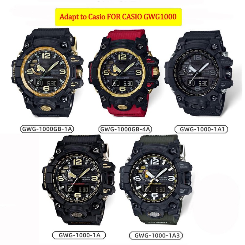 Resin Watch Accessories Compatible with Casio G-shock GWG-1000 GWG1000 Mudmaster