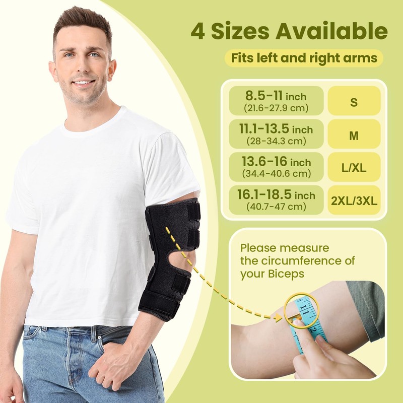 Cubital Tunnel Syndrome Elbow Brace Splint for Ulnar Nerve Entrapment,
