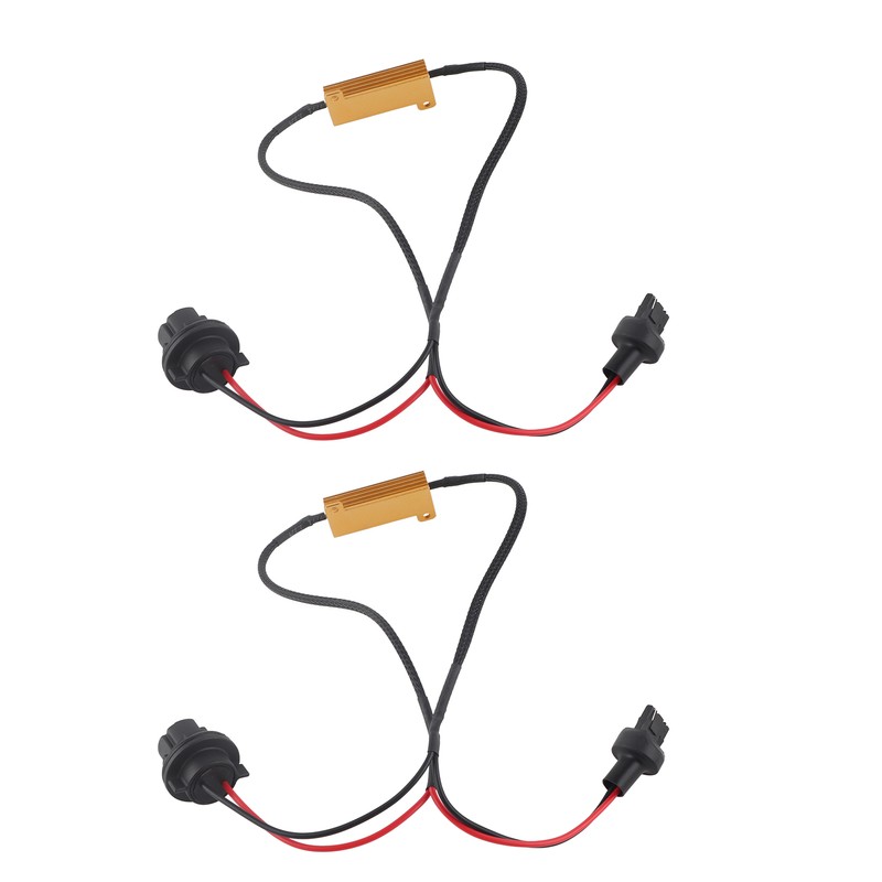 7440 T20 50W8RJ Hyper Flash Fix Error Free Wiring Adapters