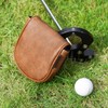 Craftsman Golf Genuine Leather Classic Center Shaft Mallet Putter Headcover