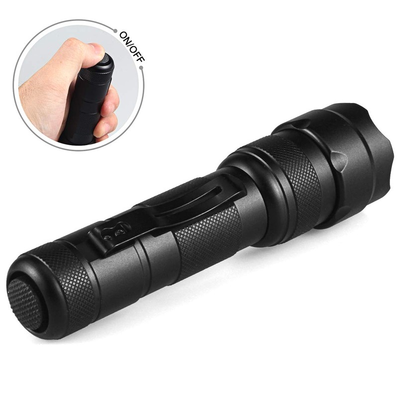 ULTRAFIRE WF-502R Zoomable Red Light Flashlight, Single Mode, RED LED