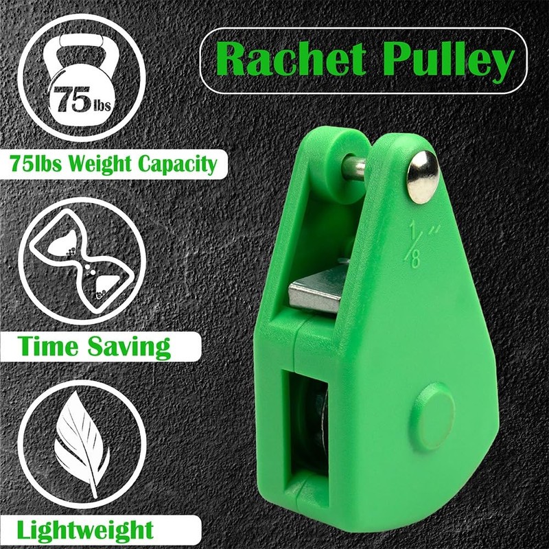 Paracord Planet Ratcheting Pulley Bundle –Carabiner, & Paracord Included –