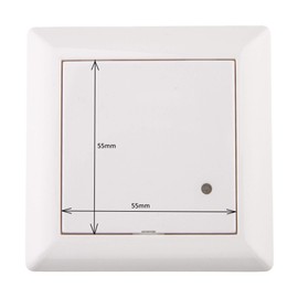 Huber Motion, 180° motion detector, white, fitted, concealed, energy efficient, red