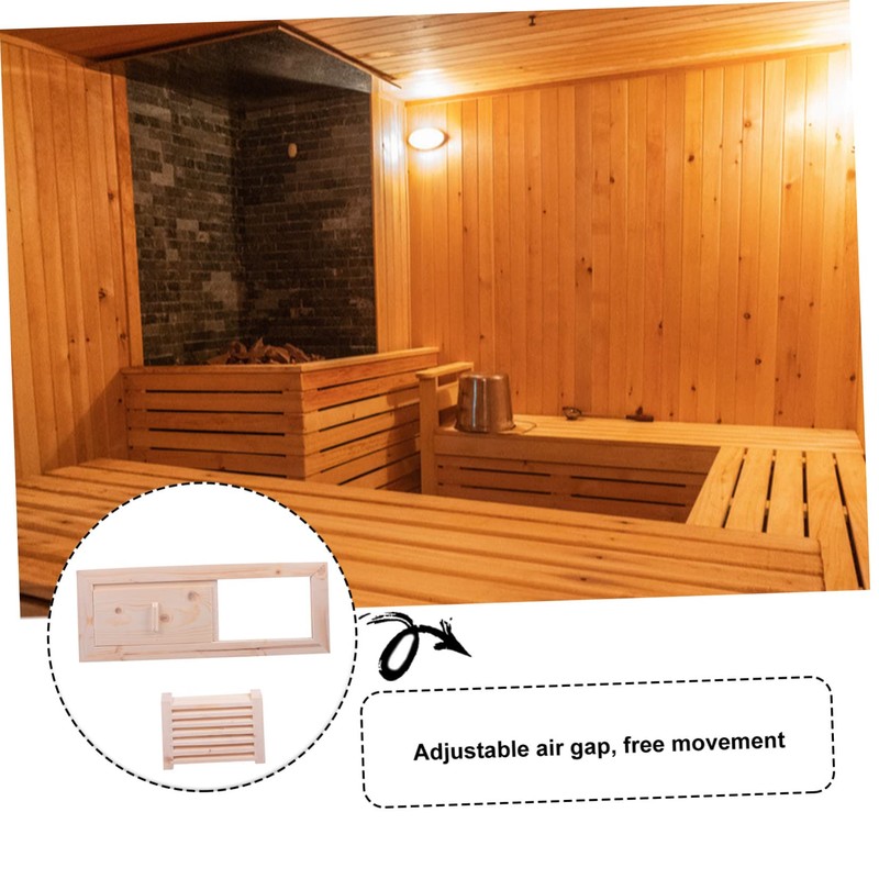 Operitacx 2 Sets Cedar Sauna Ventilation Panel Set Durable Air
