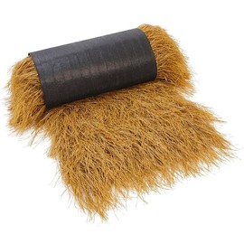 Pithsdp Fireproof Thatch Grass Roof Mexican Artificial Straw Roll for Bar Hut,Hay Bales Material for Summer Tropical Party,Straw Roof Decorate Patio(Size:0.5M*3M(19.7''×118‘’),Color:Yellow)