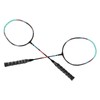 2PCS Badminton Rackets Iron Alloy Frame Integrated Shuttlecock Racquets for