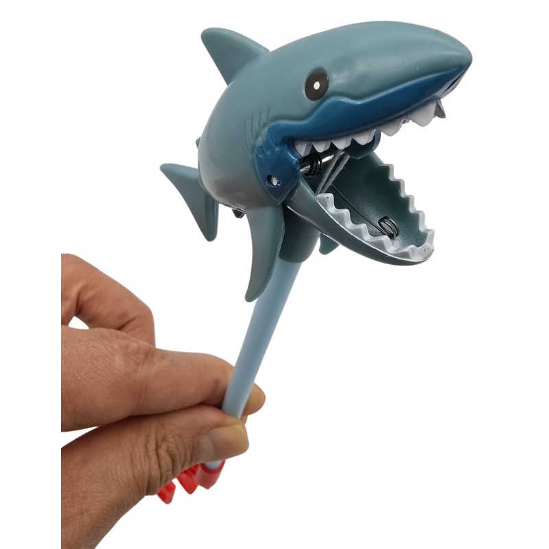 Small Shark Grabber Toy, Shark Snapper, Squeeze Trigger to Close