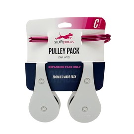 Swift Paws - Field Pulley Set - Expansion Accessory for Home Lure Course Kits Only - Add-On for Interactive Dog Chase Toy - Easy Line Installation - Expansion Pack of 2