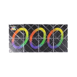 Gobus MoZhi LingAo 8 Panels 3 Rings Black Magic Folding Puzzle Cube Twisty Toy for Children Teenagers Adults