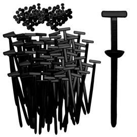 Nylon Universal Cable Tie Buckle, Heavy Duty Self Locking Nylon Zip Ties, Upgrade Multipurpose Plastic Cable Ties Tool, UV Resistant Black Zip Ties for Car Daily Repair - 50Pcs