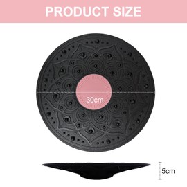 Balance Board, Balance Trainer Adults Children, Wobble Board, Physiotherapy, Therapy Gyro, Balance Training Equipment, Balance Equipment for Rehabilitation and Fitness, Diameter 30 cm (Pink)