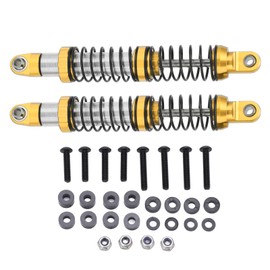 1 Pair 102mm Front Rear Metal Shock Absorber Damper Set for Axial Scx10 1/10 RC Car PartsGold