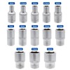 DAKCOS 13PCS Hex Socket Set, 1/4" Drive Metric Socket Set,